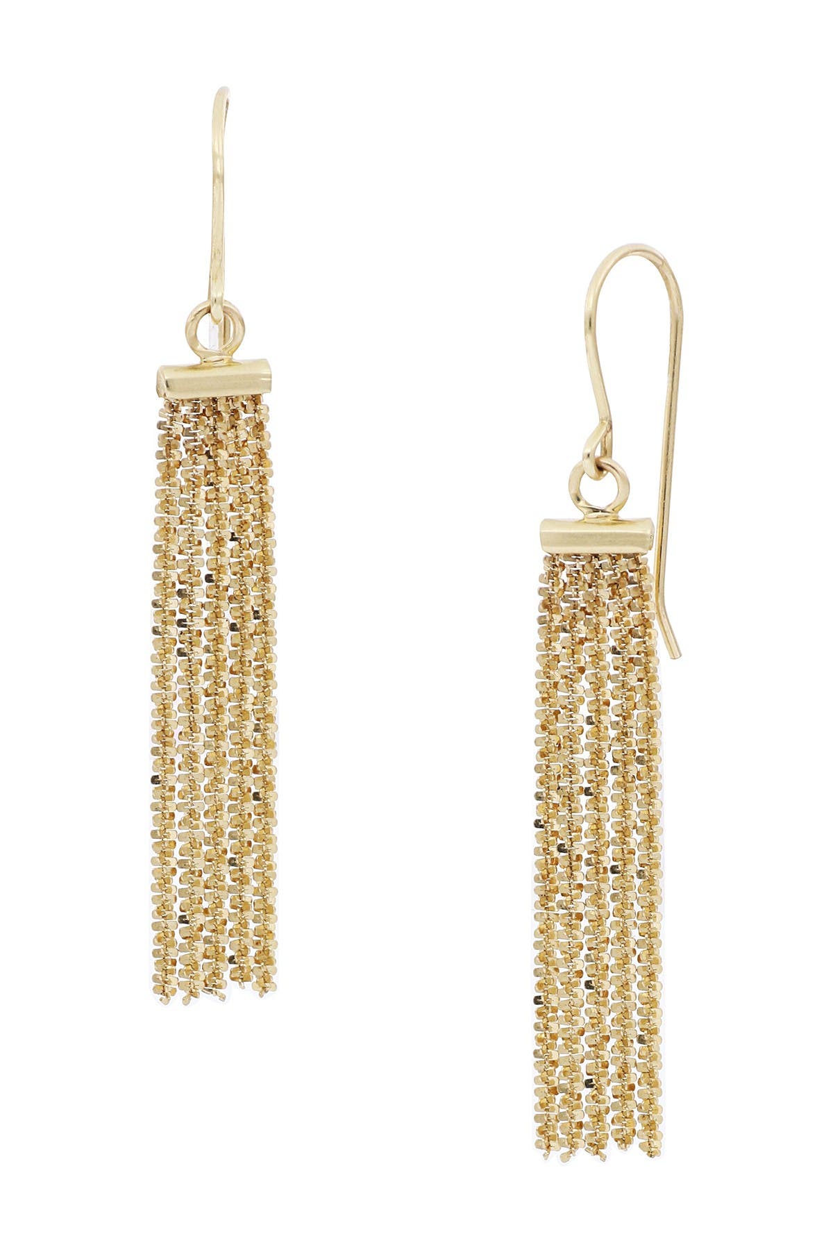 gold chain dangle earrings