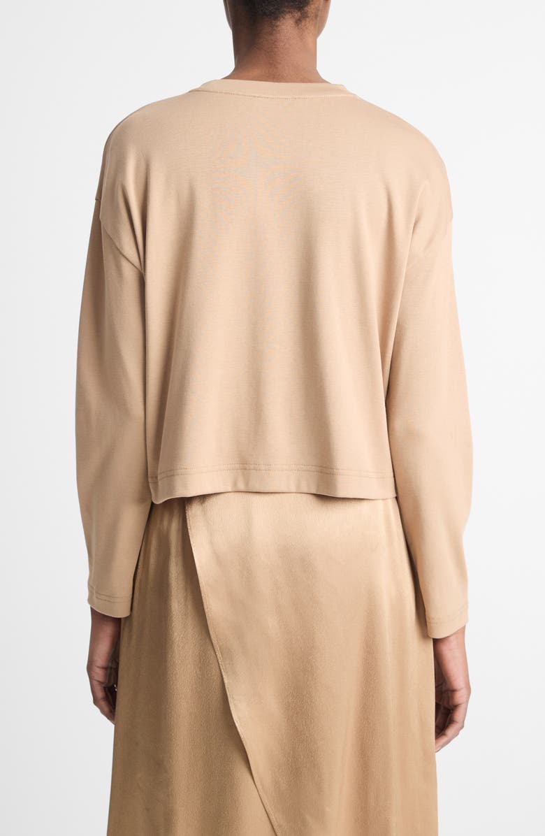Vince Long Sleeve Cotton Crop TShirt Nordstrom