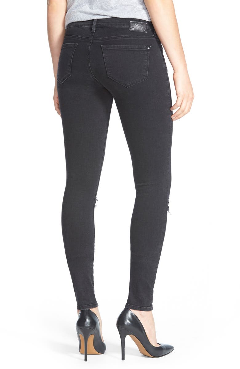 Mavi Jeans 'Adriana' Distressed Stretch Skinny Jeans, Alternate, color, 
