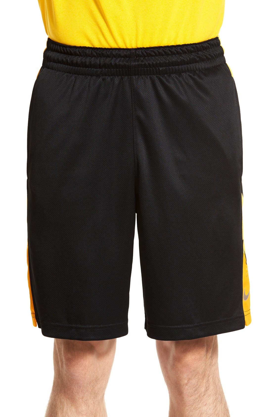 yellow nike elite shorts