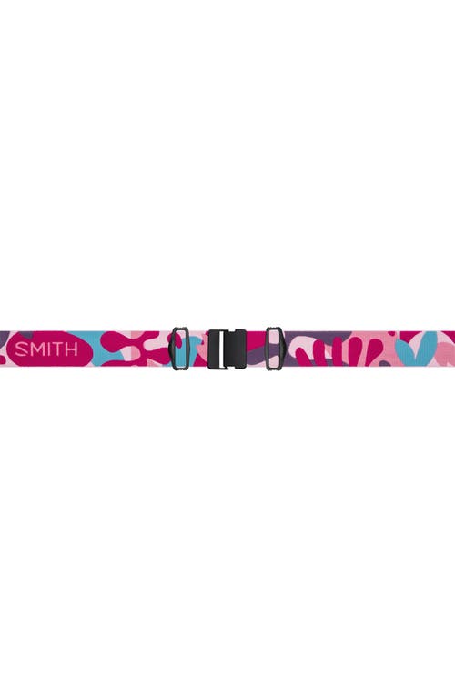 Shop Smith Skyline 157mm Chromapop™ Snow Goggles In Fuschia Shapes/black