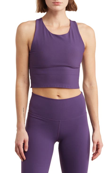 Ayolanni Purple Shapewear Tank Tops for Women Tops Solid Sleeveless  Pullover Vest Tank Crop Shirts Womens Camisoles 