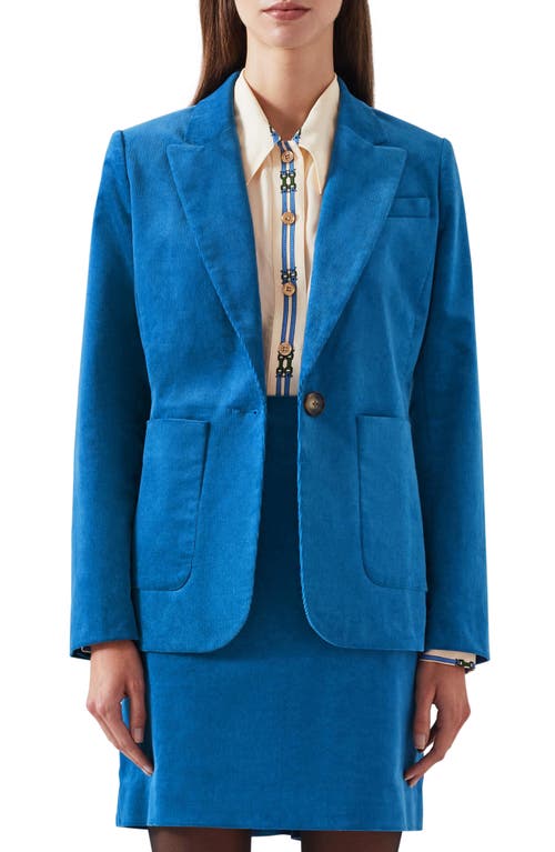 LK Bennett Deborah Corduroy Blazer Blue at Nordstrom, Us