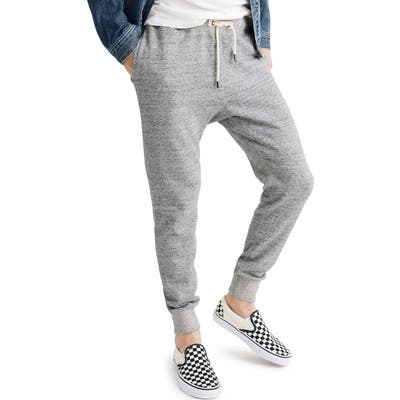 Madewell Heathered Jogger Sweatpants, Grey
