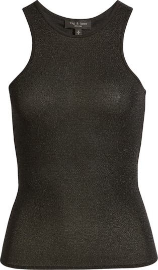 rag & bone The Essential Scoop Neck Ribbed Tank