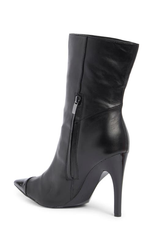 Nine West Winner Pointed Toe Boot In Black/nero