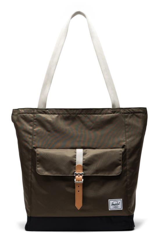 Herschel Supply Co Retreat Tote Bag In Ivy Green/light Pelican