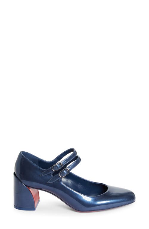 Shop Christian Louboutin Miss Jane Pump In Denim/lin Denim Cl