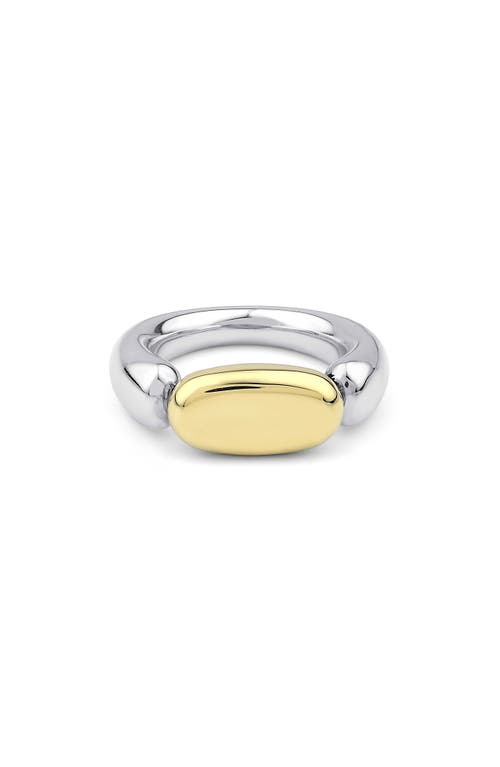 Shop Kloto Stone Two-tone Ring In Silver/gold