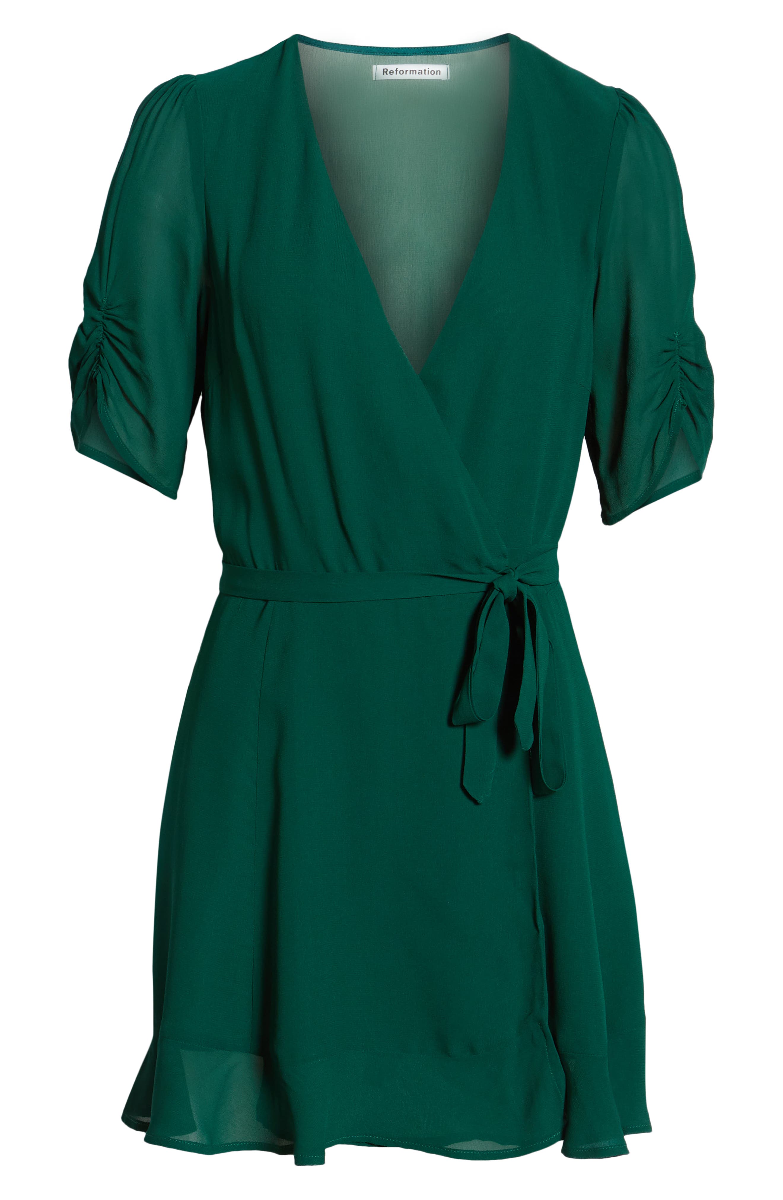 monica wrap dress reformation