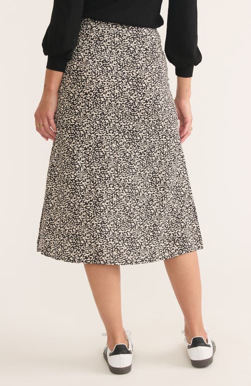 Shop Marine Layer Ryan Print Midi Skirt In Light Cheetah