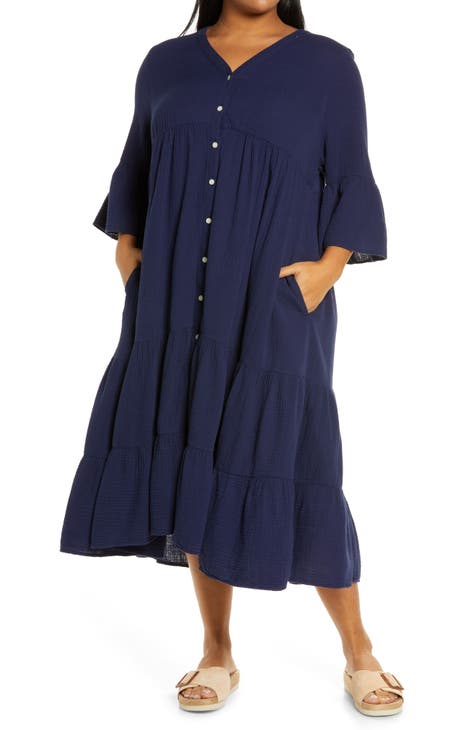 100% Cotton Plus Size Dresses for Women | Nordstrom