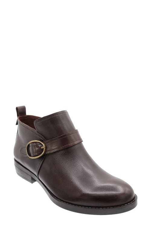 David Tate Maverick Bootie in Brown Antique Leather 