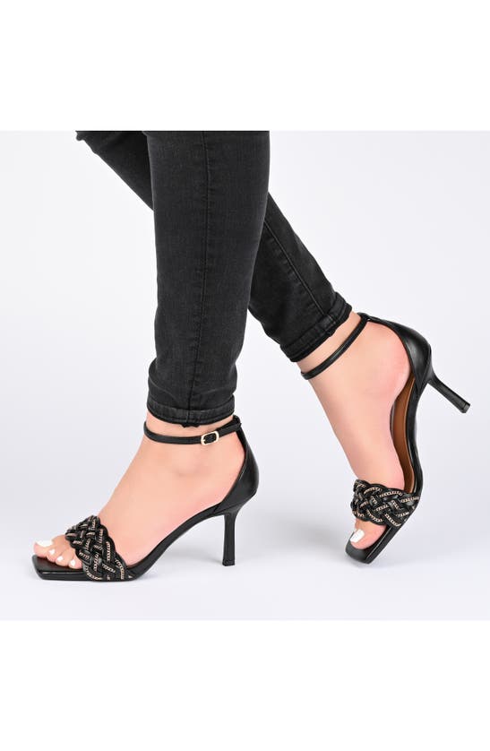 Journee Collection Mabella Tru Comfort Foam Heeled Sandal In Mocha