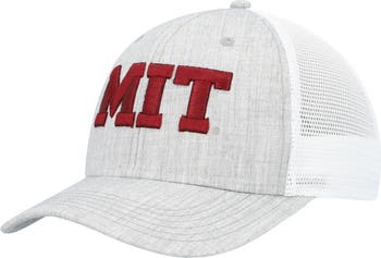 Men s Legacy Athletic Heather Gray White MIT Engineers The Champ Trucker Snapback Hat