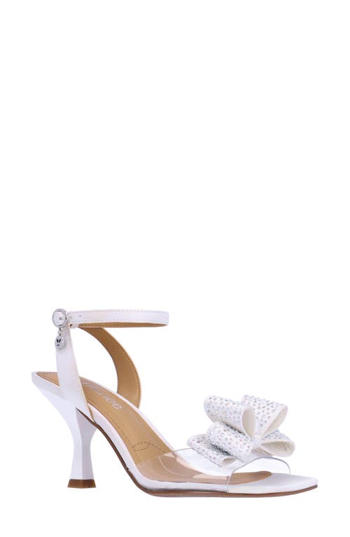 J. Reneé Nishia Ankle Strap Sandal In Clear/white
