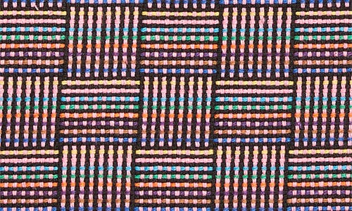 Akris Punto Grid Check Tweed A-line Skirt In Red Multicolor