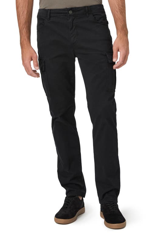 Shop Paige Ronin Tapered Sateen Cargo Pants In Black