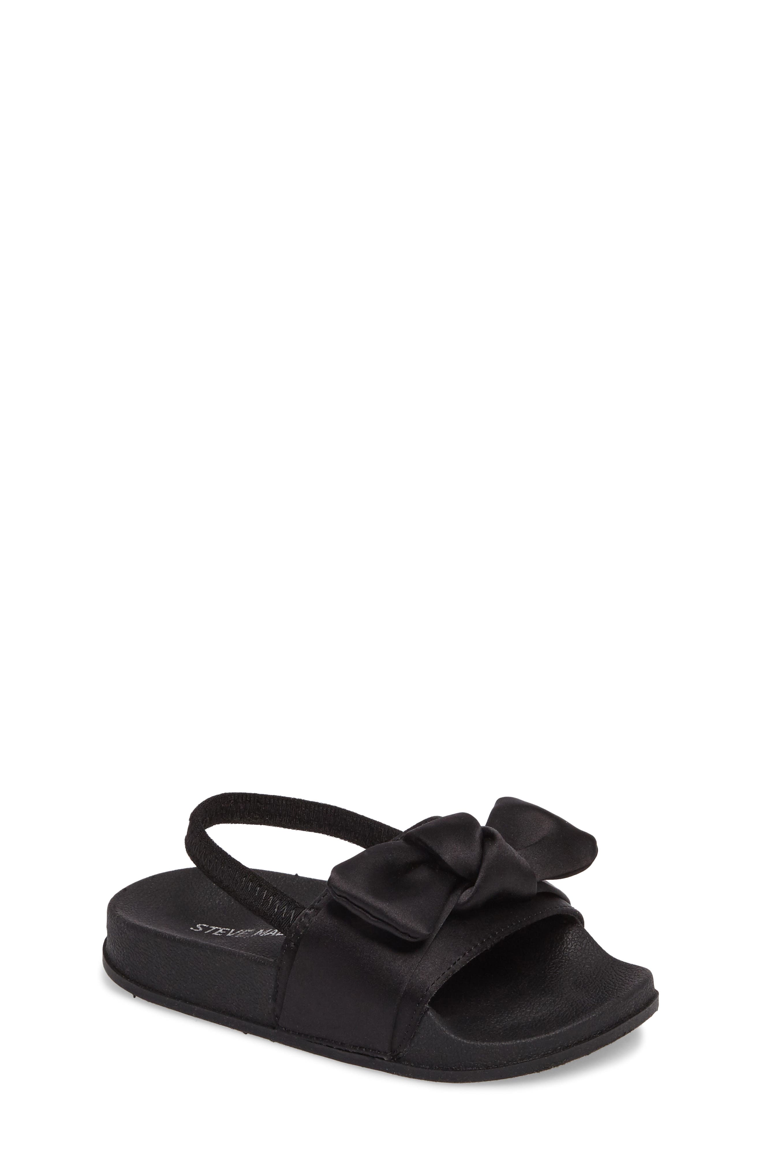 steve madden silky slides black