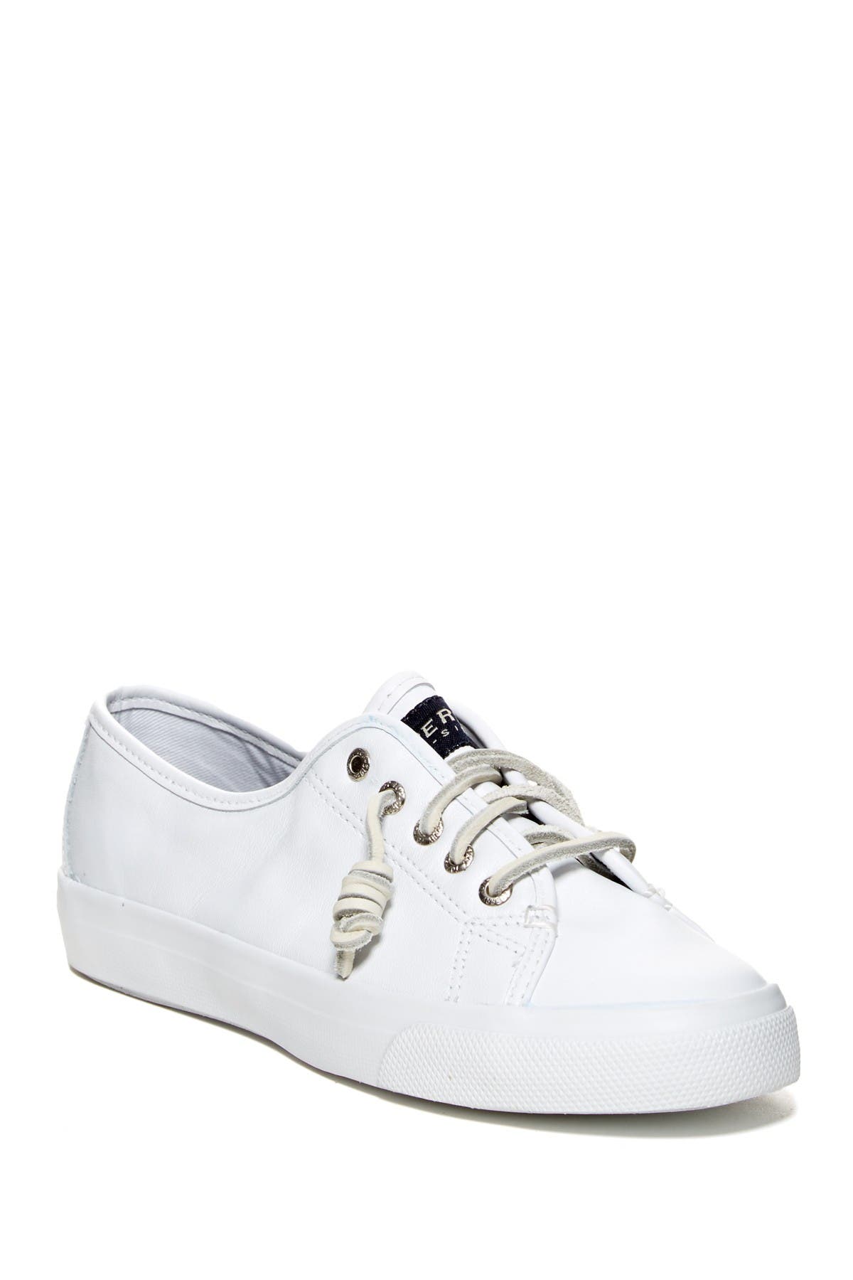 white sperry boat shoes