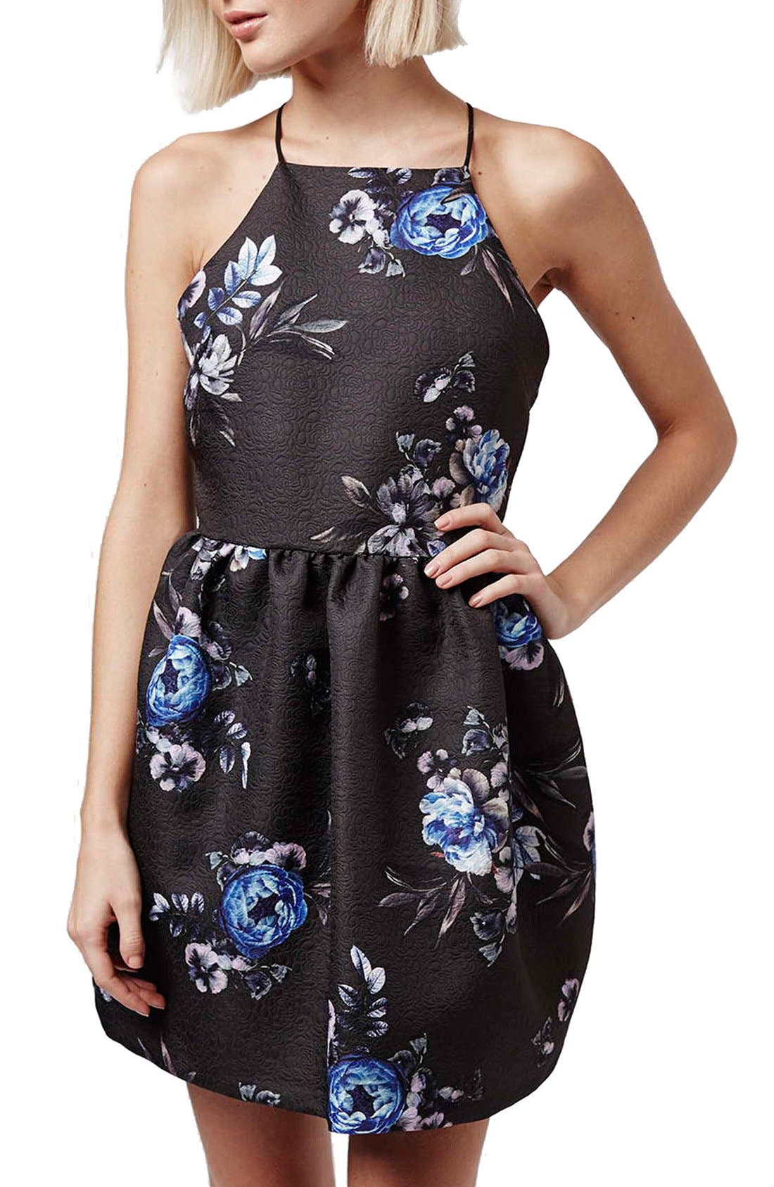 Floral Jacquard Dress (Petite) Nordstrom