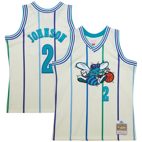Mitchell & Ness | Kids Swingman Charlotte Hornets NBA 1992-93 Larry Johnson Jersey, Teal / 18M