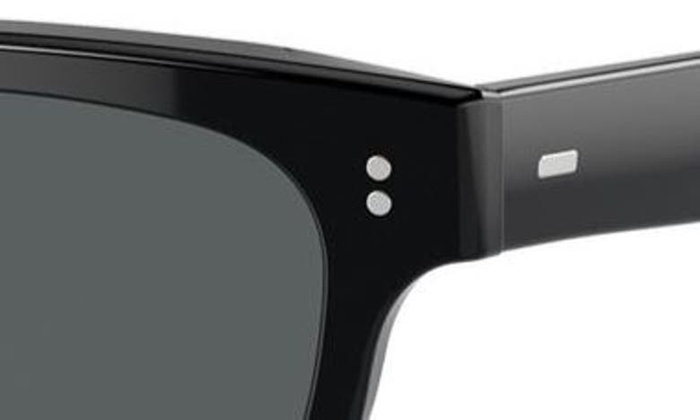 Oliver Peoples Rosson Sun 53mm Gradient Polarized Square Sunglasses In Black Polarized
