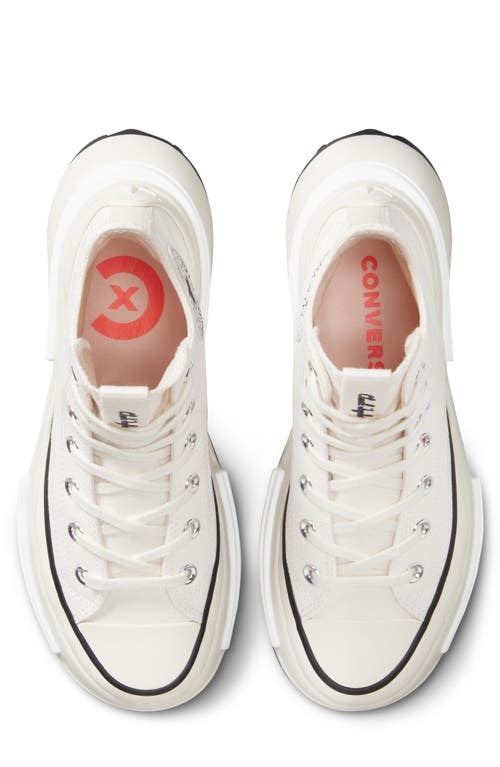 Shop Converse Run Star Legacy Cx High Top Platform Sneaker In Egret/black/white