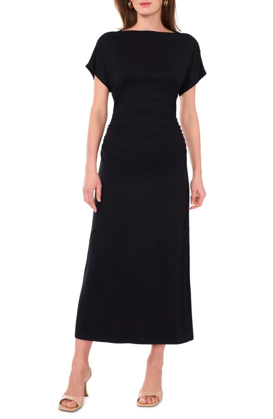 Shop Halogen Dolman Sleeve Midi Dress In Rich Black