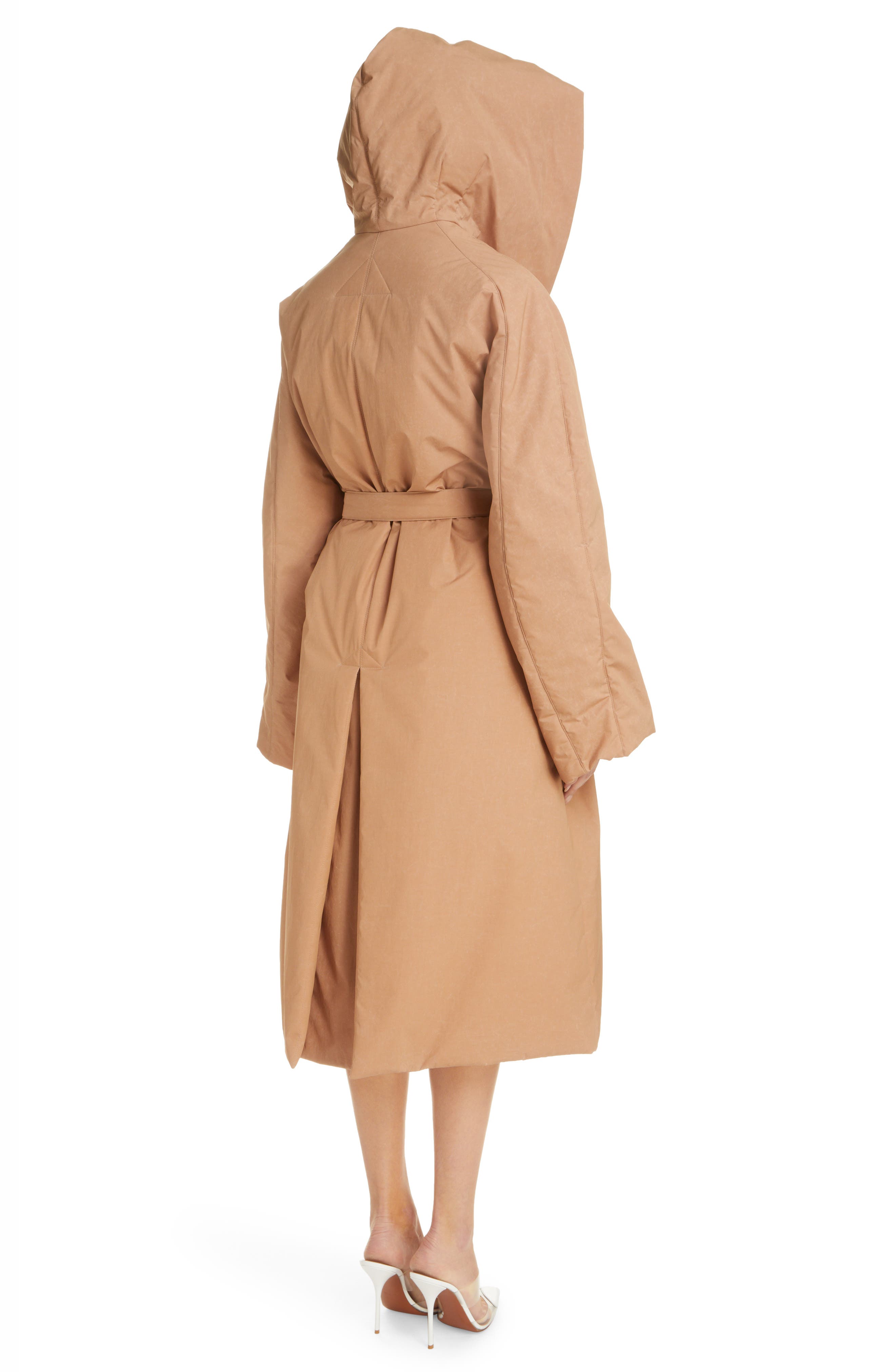 Alaïa Hooded Wrap Coat Nordstrom