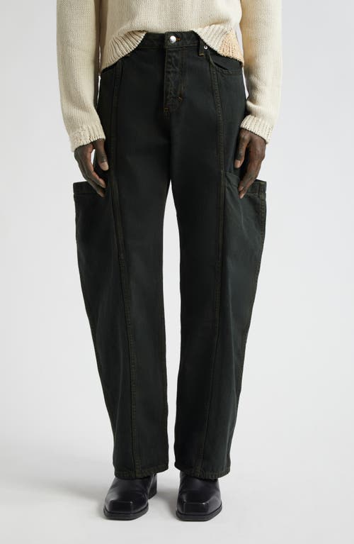 Eckhaus Latta Straight Leg Pocket Jeans Pine at Nordstrom,