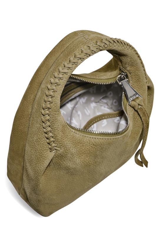 Shop Aimee Kestenberg Aura Leather Top Handle Bag In Soft Olive Nubuck