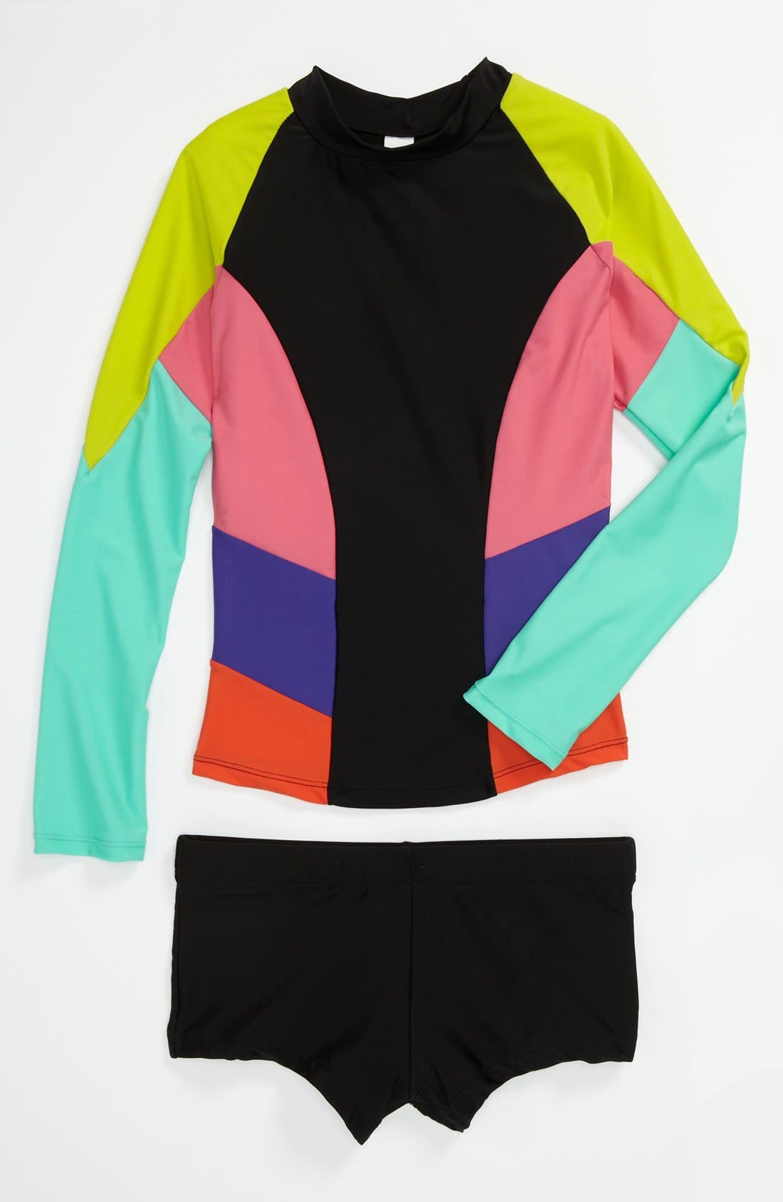 Limeapple Two Piece Rashguard Swimsuit (Little Girls & Big Girls) Nordstrom