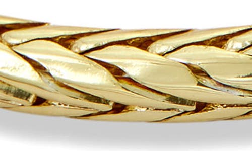 Savvy Cie Jewels 18k Gold Plated Cylindrical Smooth Bracelet In Yellow