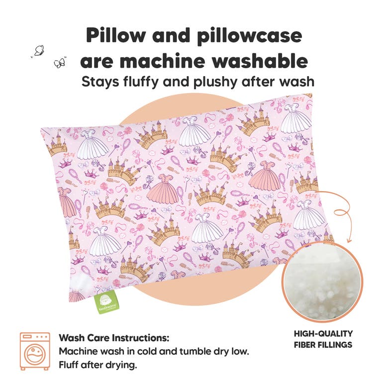 Shop Keababies Toddler Pillow With Pillowcase In Dear Princess