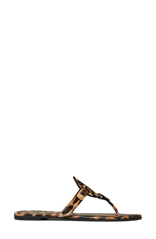 Tory Burch Miller Printed Patent Sandal In Classic Leopard