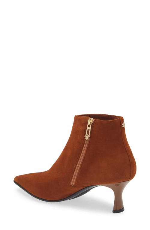 Shop Naot Robin Bootie In Brown Suede