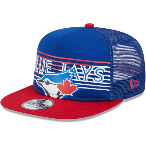 Youth Toronto Blue Jays New Era Royal Patch Trucker 9FORTY Snapback Hat