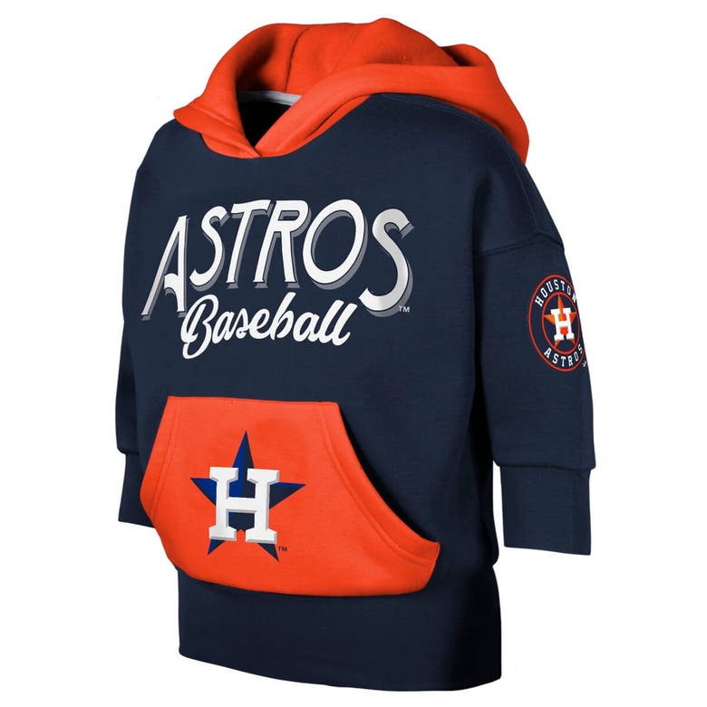 Shop Outerstuff Youth Navy Houston Astros Team Practice 3/4-sleeve Pullover Hoodie