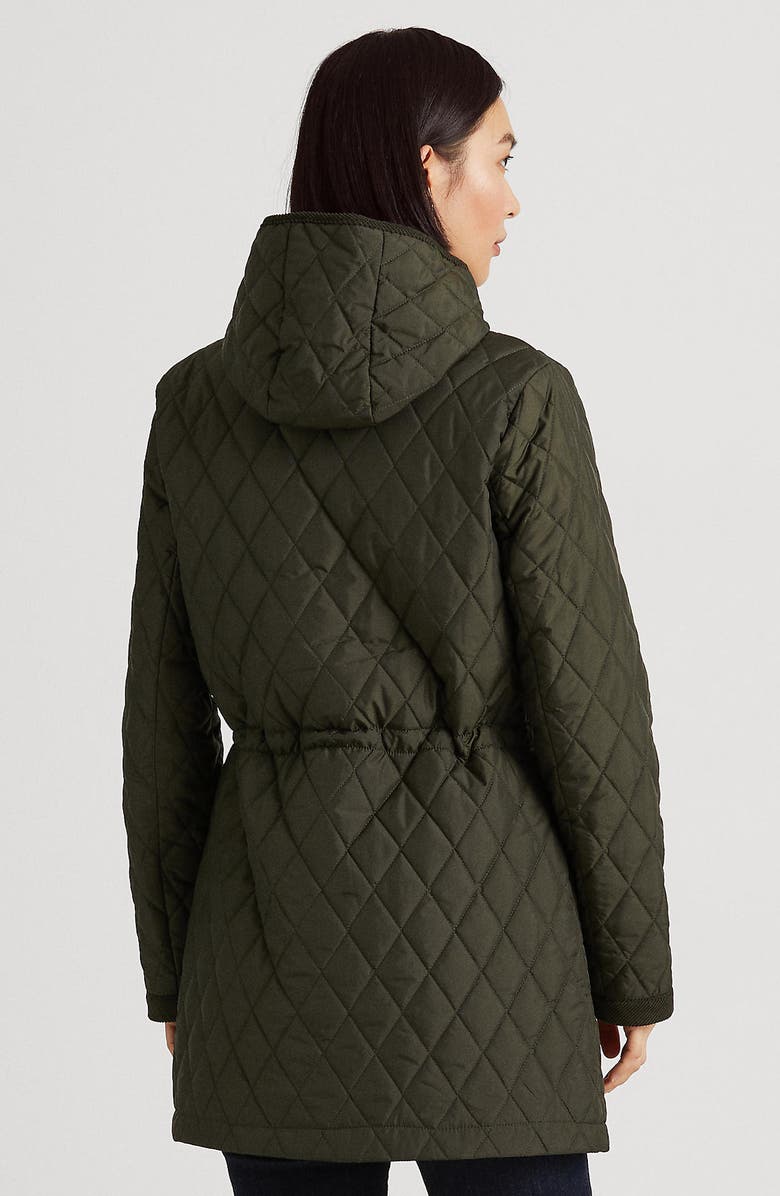 Lauren Ralph Lauren Quilted Crest Hooded Coat | Nordstrom