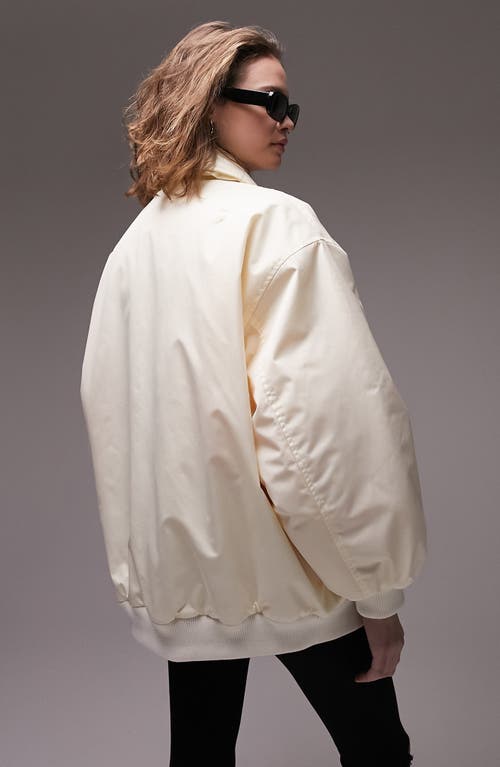 TOPSHOP TOPSHOP OVERSIZE BOMBER JACKET