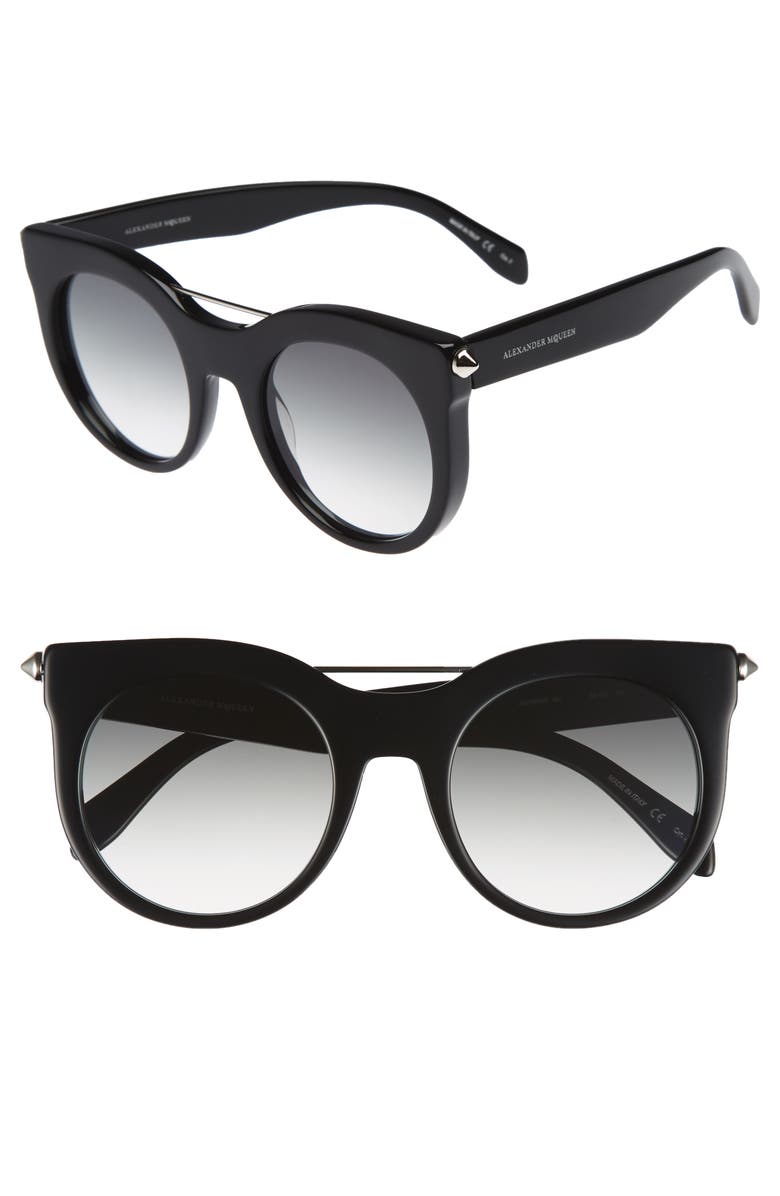 Alexander Mcqueen 52mm Cat Eye Sunglasses Nordstrom