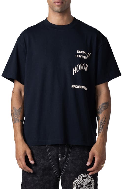 Shop Honor The Gift Sunray Logo Oversize Graphic T-shirt In Black