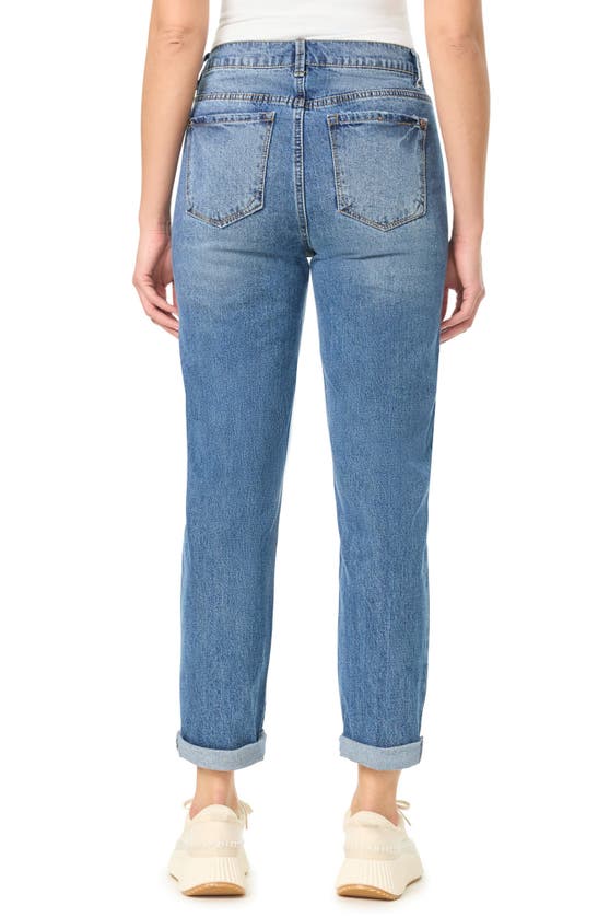 Shop Curve Appeal Leenah Cuffed Hem Easy Fit Jeans In Oceana