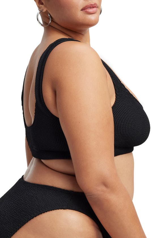 Shop Good American Always Fits Scoop Bikini Top In Black002