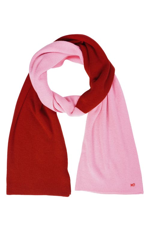 Frances Valentine Colorblock Scarf in Pink Multi 