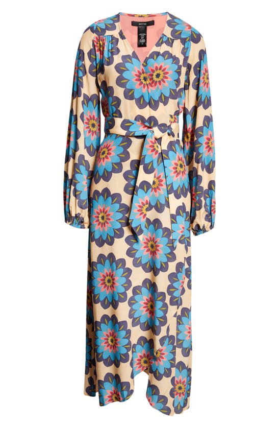 Shop Smythe Hostess Print Long Sleeve High/low Maxi Dress In Graphic Floral