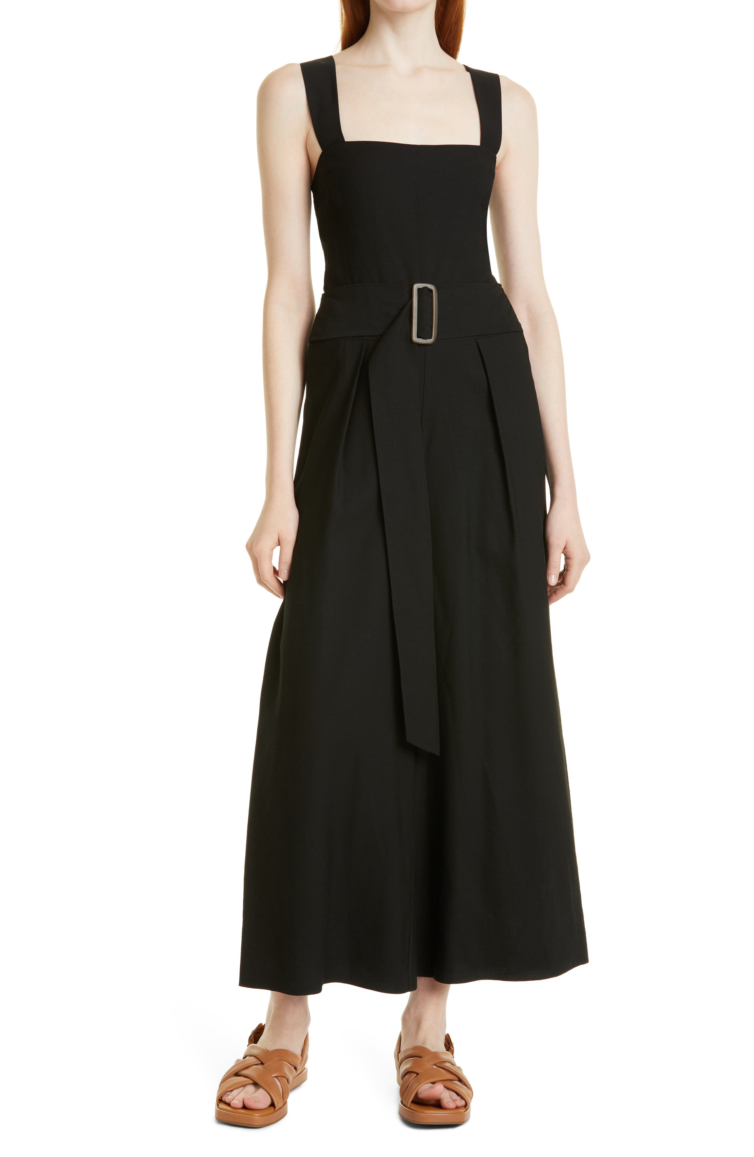 vince belted jumpsuit