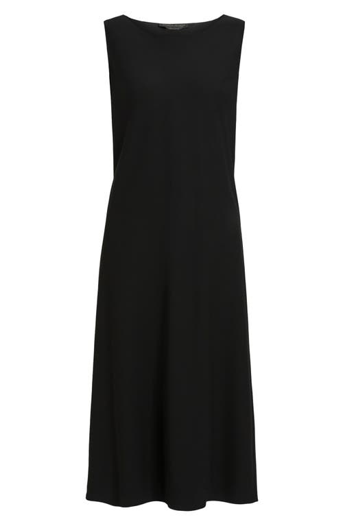 Shop Marina Rinaldi Gabriel Virgin Wool Dress In Black