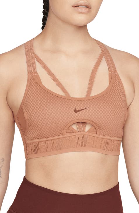 Womens sports bra with support Nike SWOOSH ULTRABREATHE W pink
